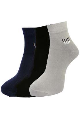 ankle length socks for men (pack of 3) in assorted color - multi