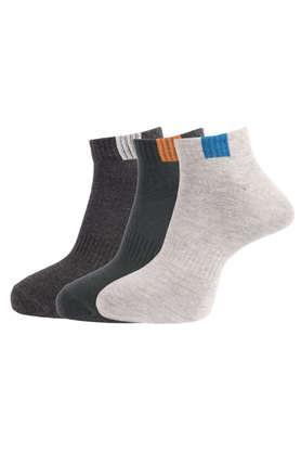 ankle length socks for men (pack of 3) in assorted color - multi