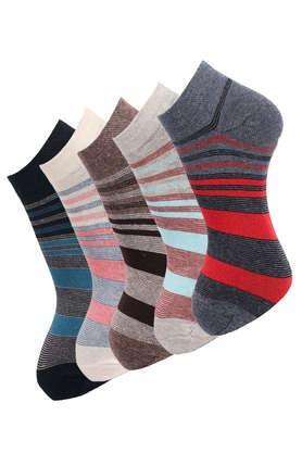 ankle length socks for men (pack of 5) in assorted color - multi