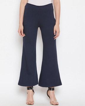 ankle-length straight fit culottes