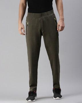 ankle length straight track pant