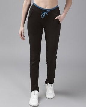 ankle length straight track pants