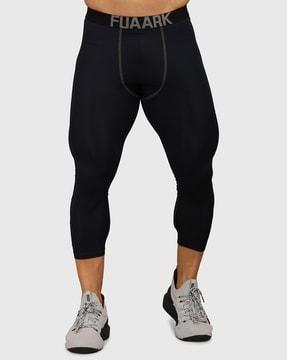 ankle length straight track pants