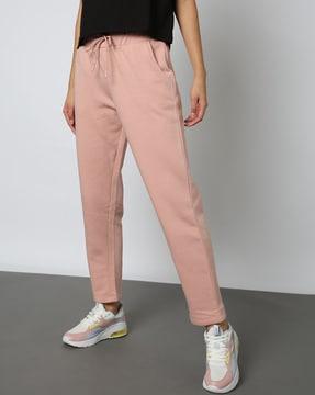 ankle-length track pants with drawstring fastening