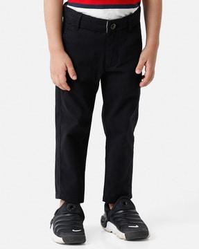 ankle-length trouser with insert pockets