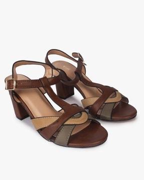 ankle strap chunky heeled sandals