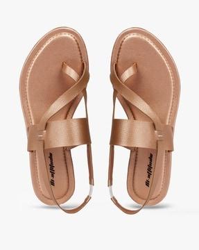 ankle-strap slingback flat sandals