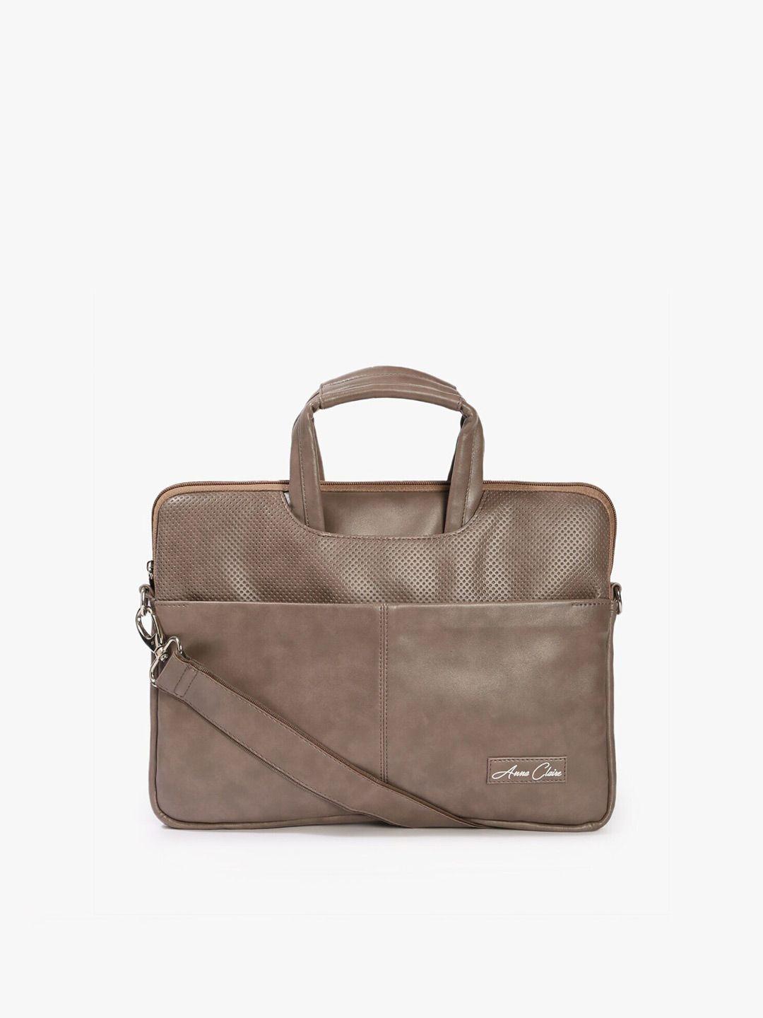 anna claire unisex grey laptop bag