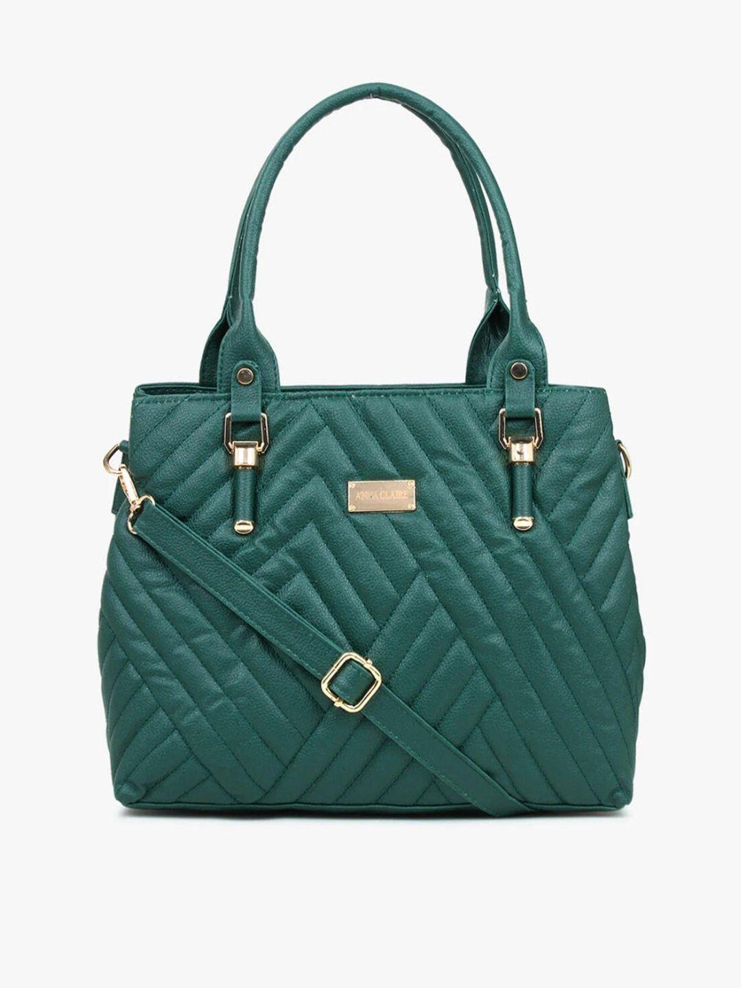 anna claire textured structured quilted handheld bag