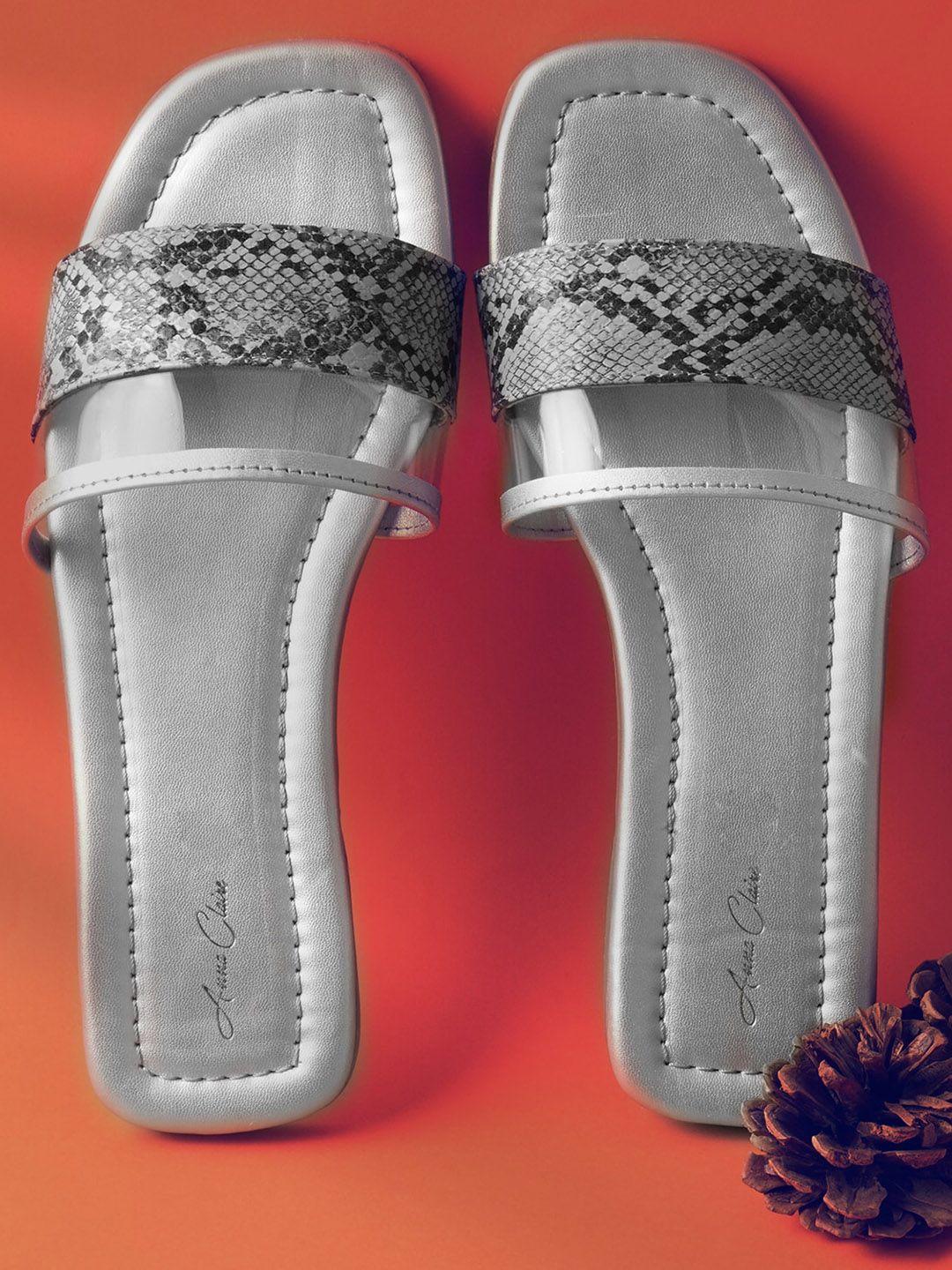 anna claire women textured open toe flats