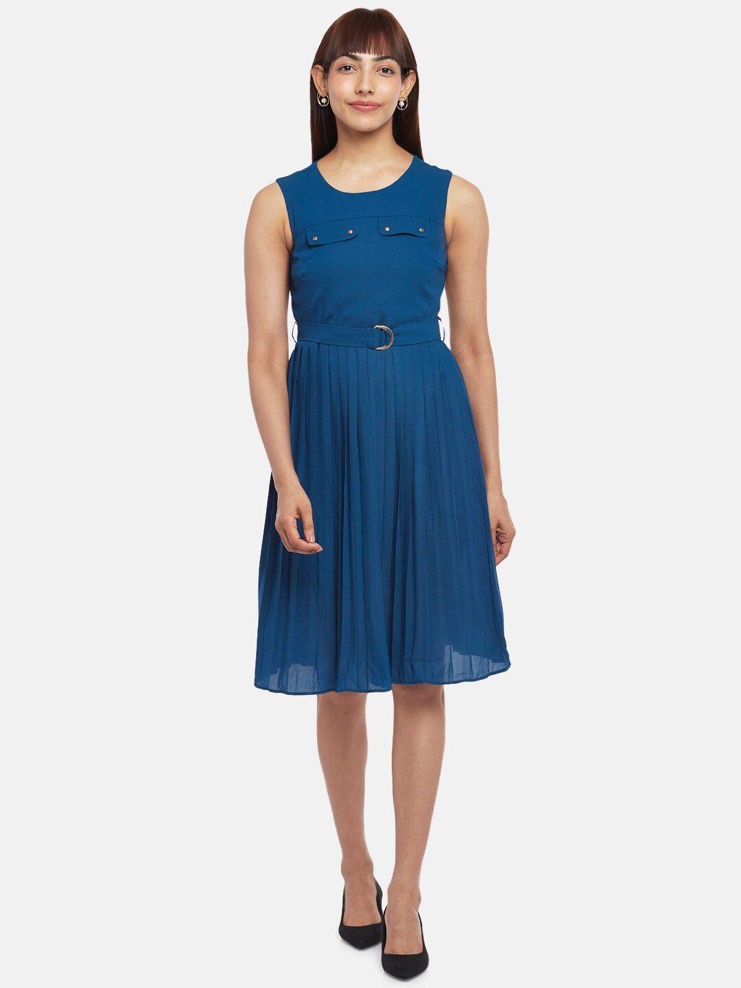 annabelle by pantaloons blue embellished formal dress