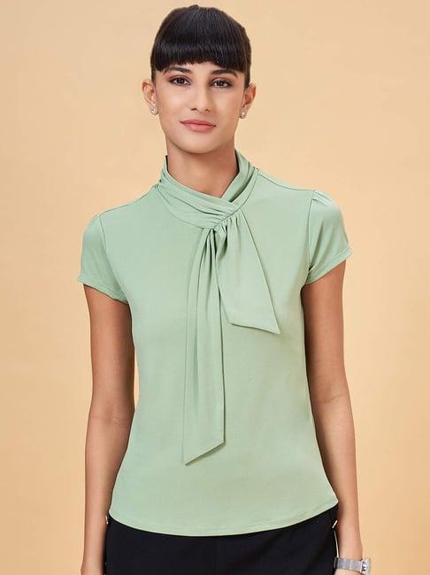 annabelle by pantaloons green regular fit top