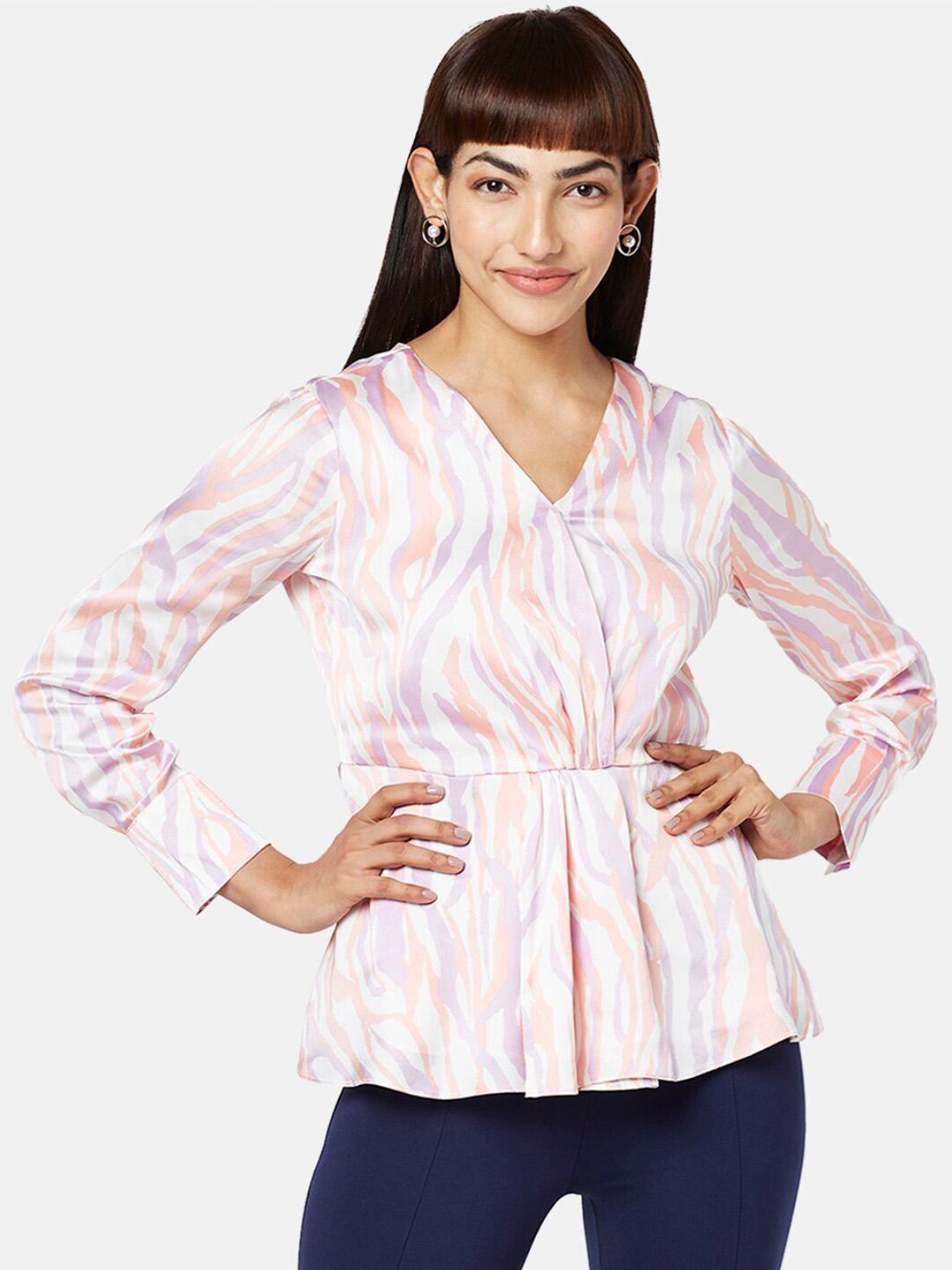annabelle by pantaloons abstract printed empire top