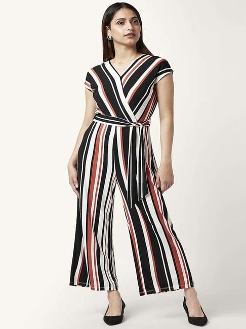 annabelle by pantaloons multicolored striped jumpsuit