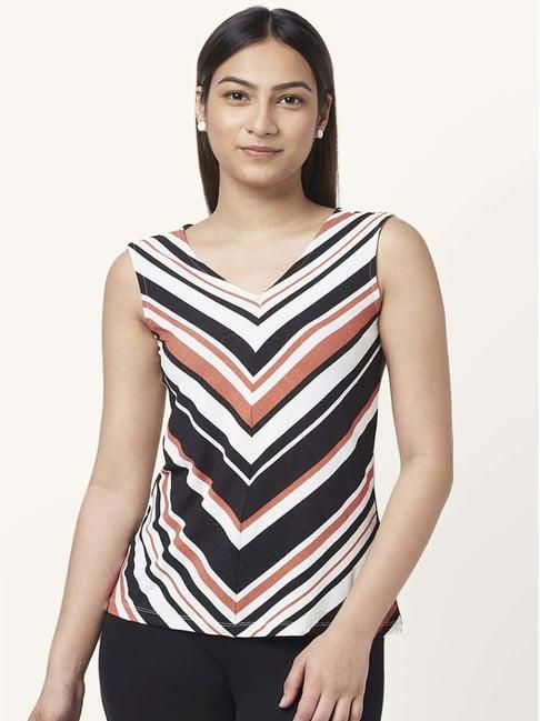 annabelle by pantaloons multicolored striped top