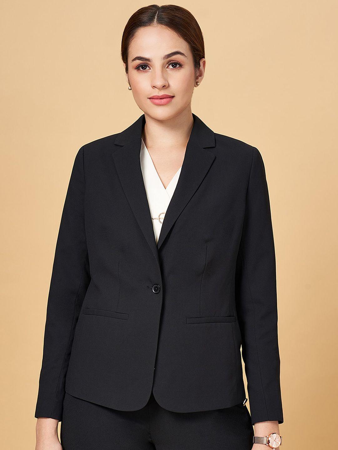 annabelle by pantaloons notched lapel collar single-breasted formal blazer