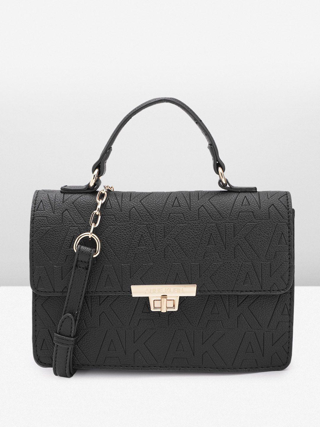 anne klein textured structured satchel bag