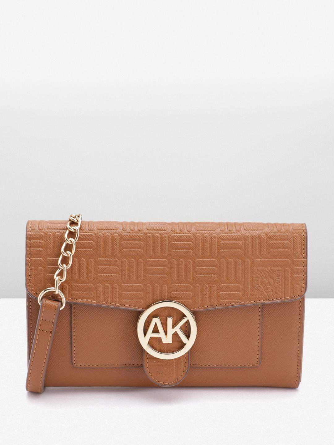 anne klein textured structured sling bag