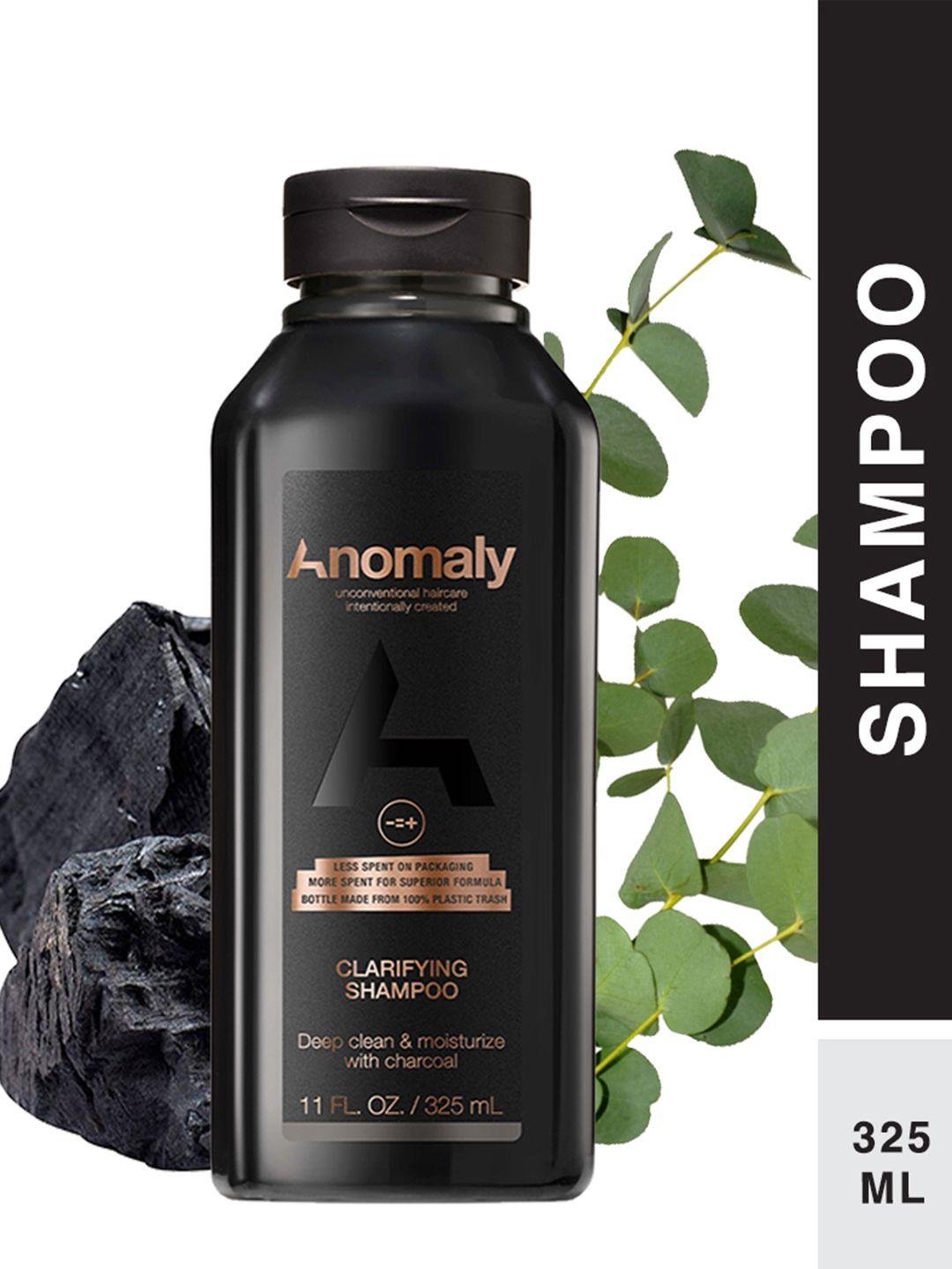 anomaly clarifying shampoo for deep cleanse with charcoal & eucalyptus - 325ml