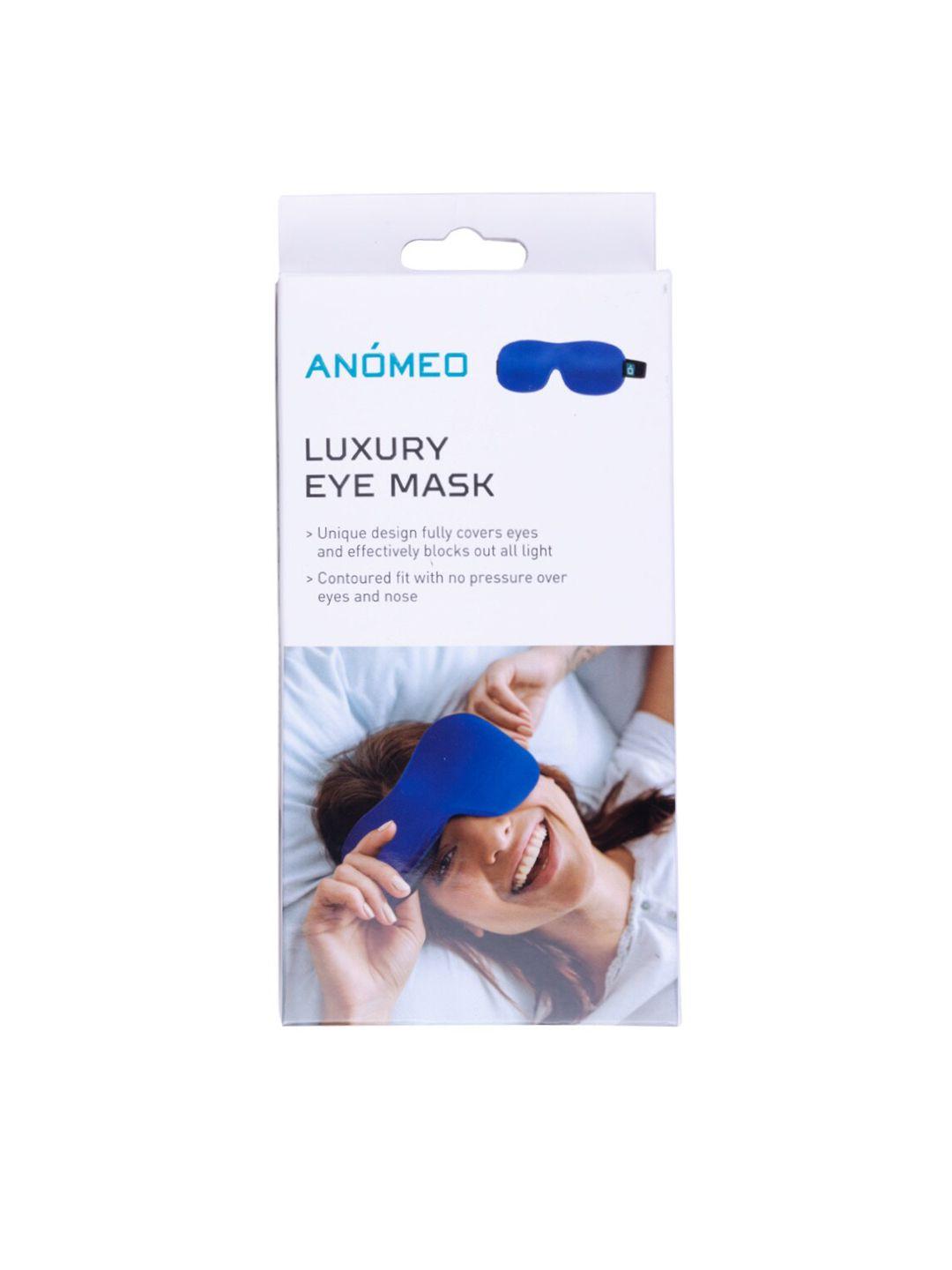 anomeo blue solid sleep mask travel accessory