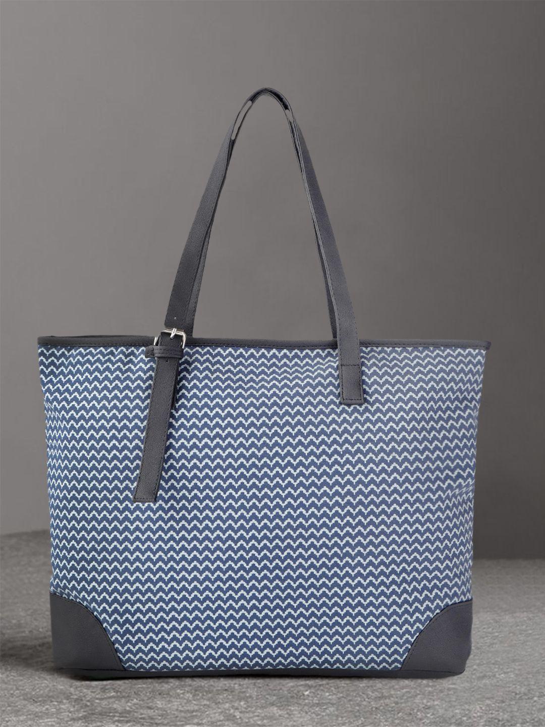 anouk blue printed shoulder bag