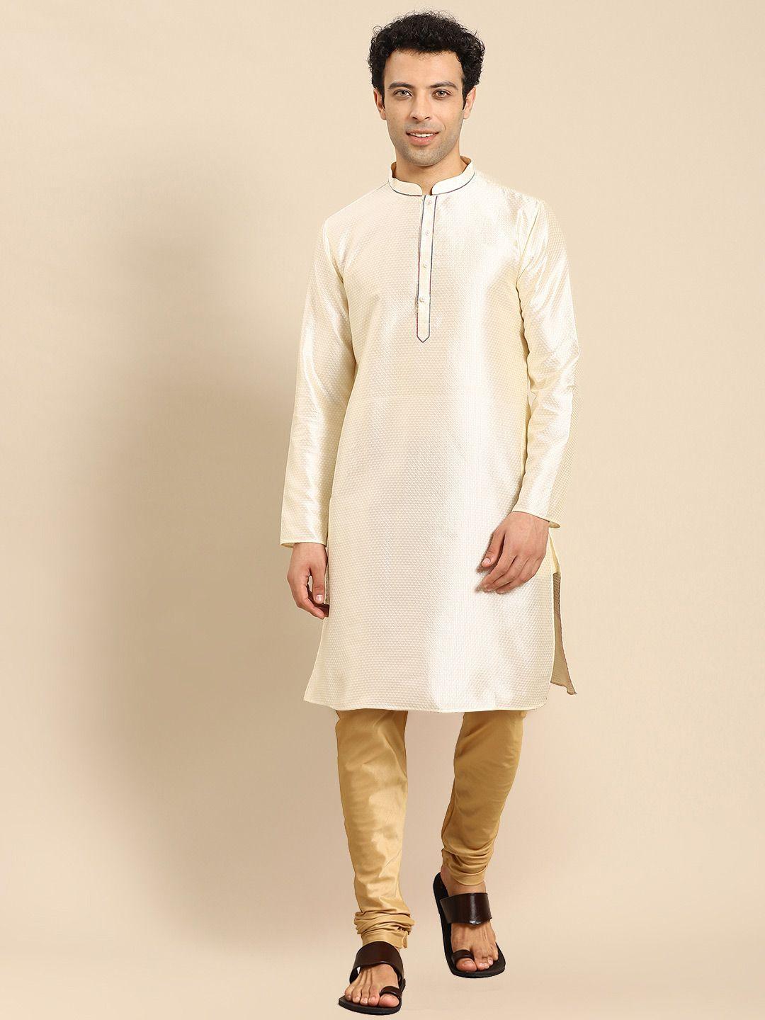 anouk embroidered thread work straight kurta with trousers