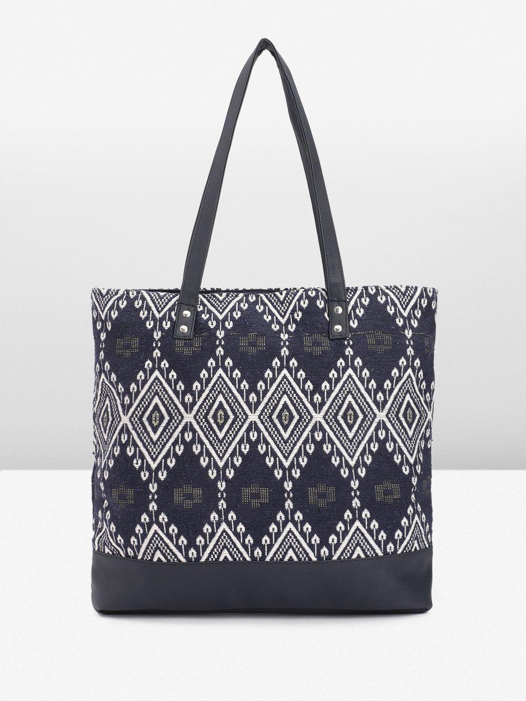 anouk ethnic motifs printed oversized structured tote bag