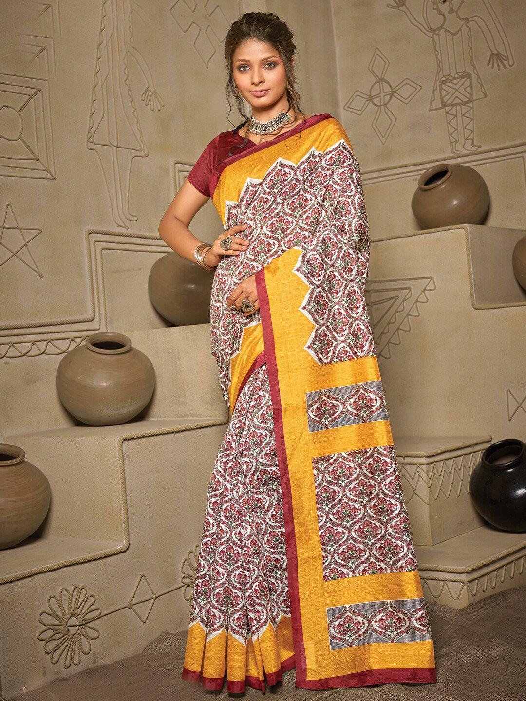 anouk ethnic motifs printed saree