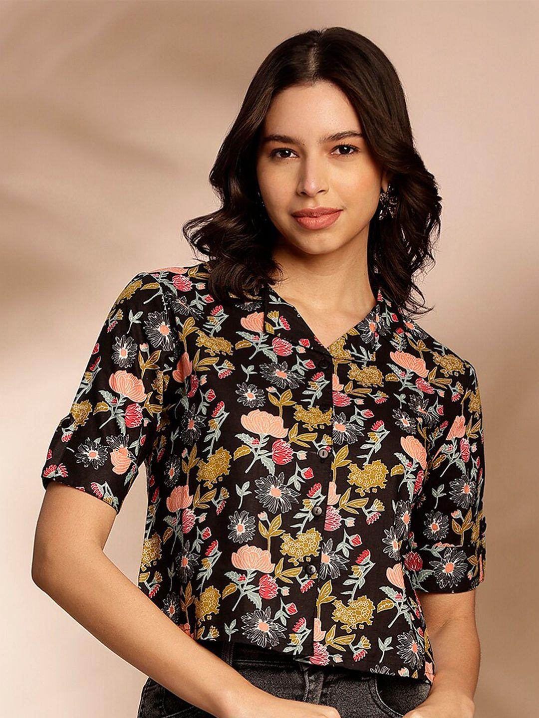 anouk floral print cotton top