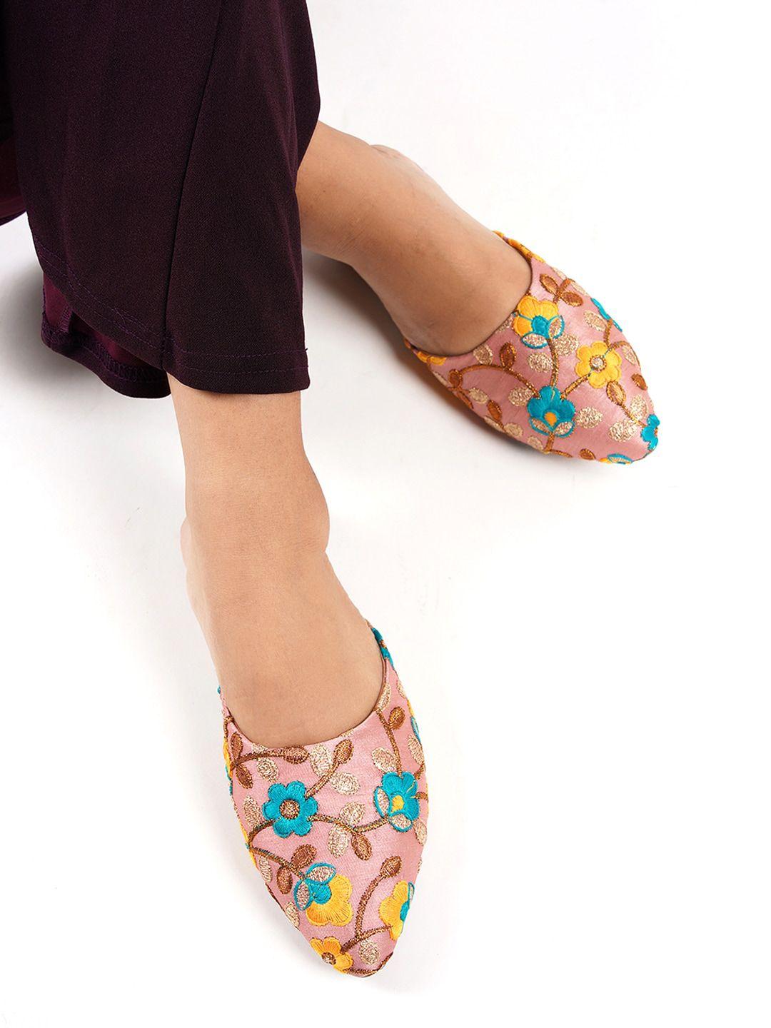 anouk women embroidered mules