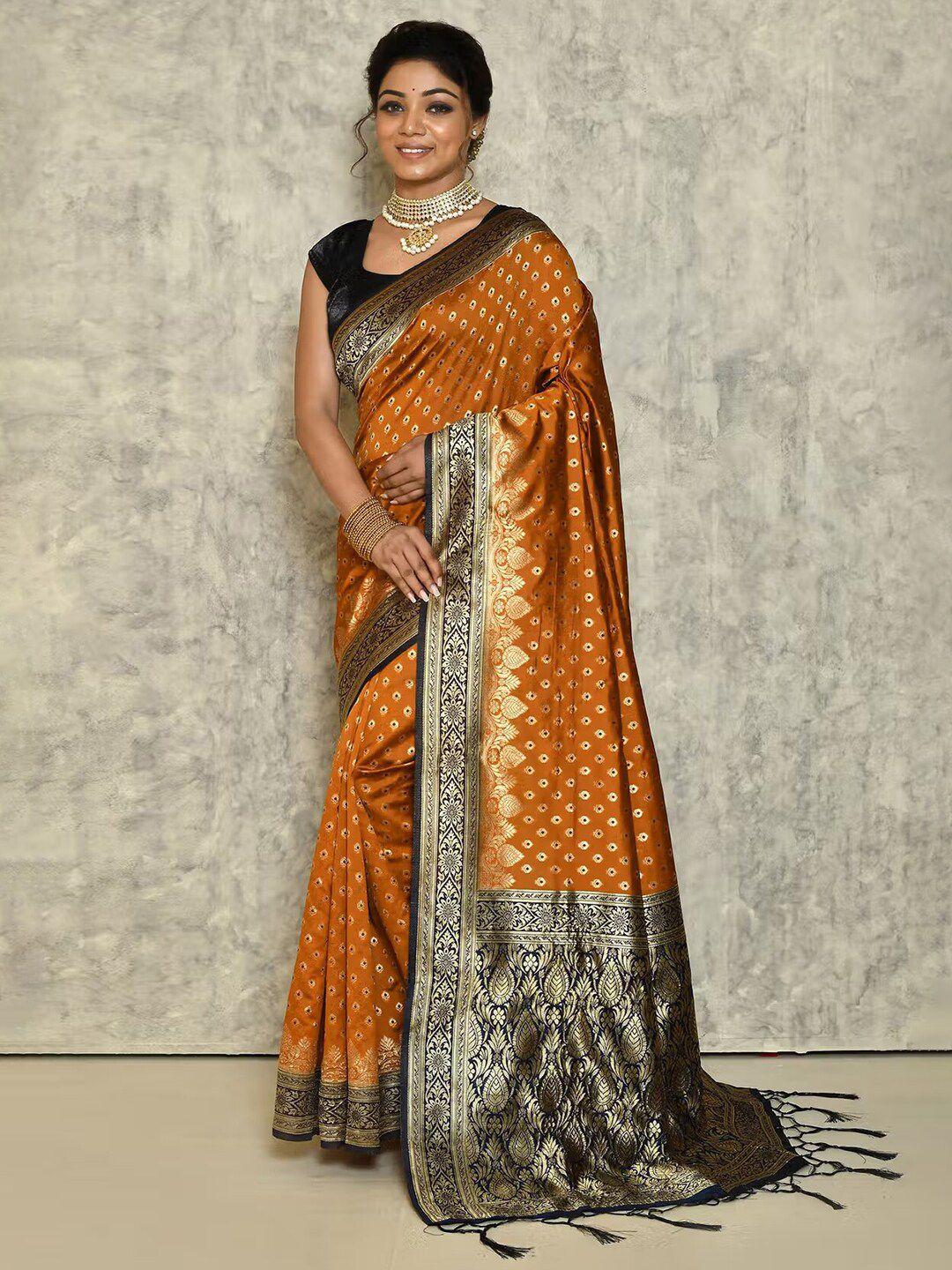 anouk woven design zari silk blend paithani saree