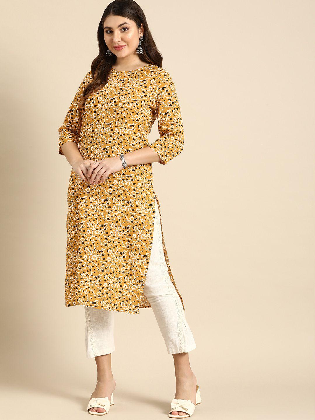 anouk abstact printed kurta