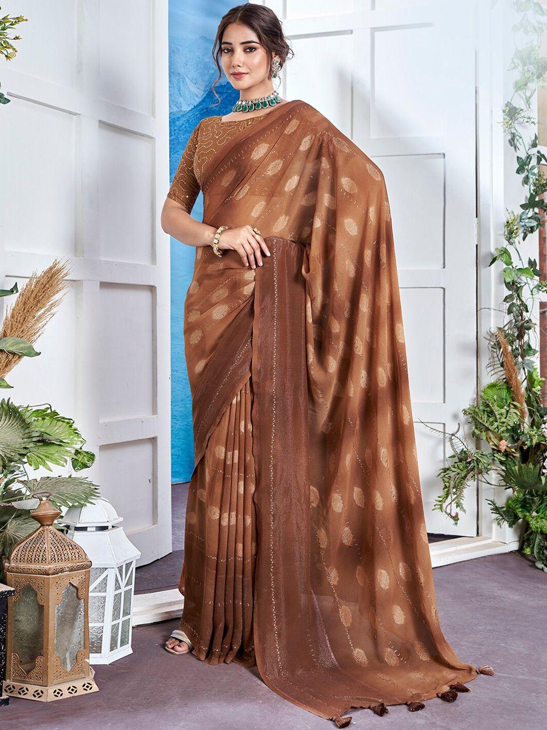 anouk abstract printed pure georgette saree