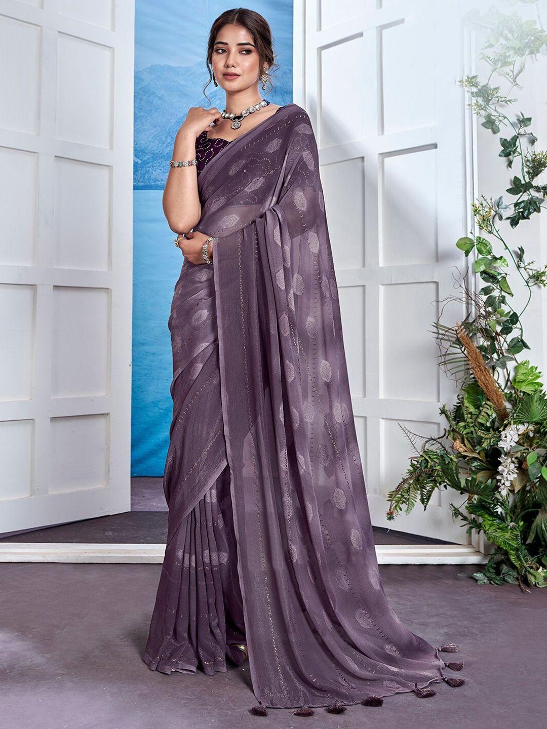 anouk abstract printed pure georgette saree