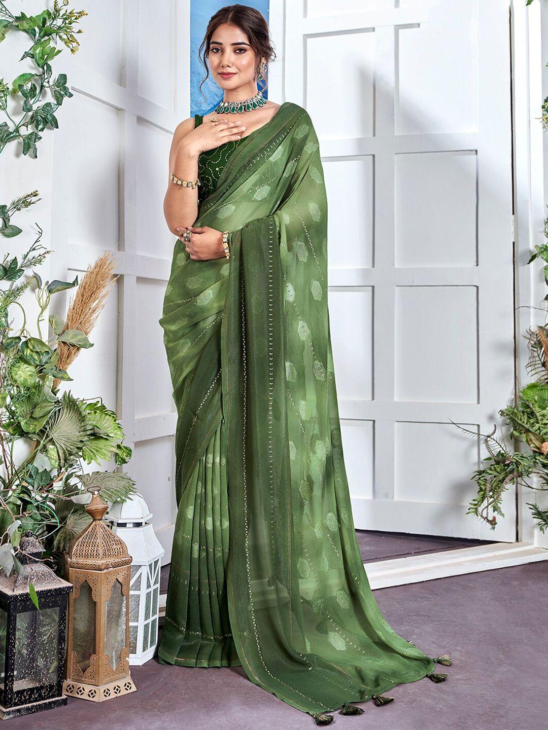 anouk abstract printed pure georgette saree