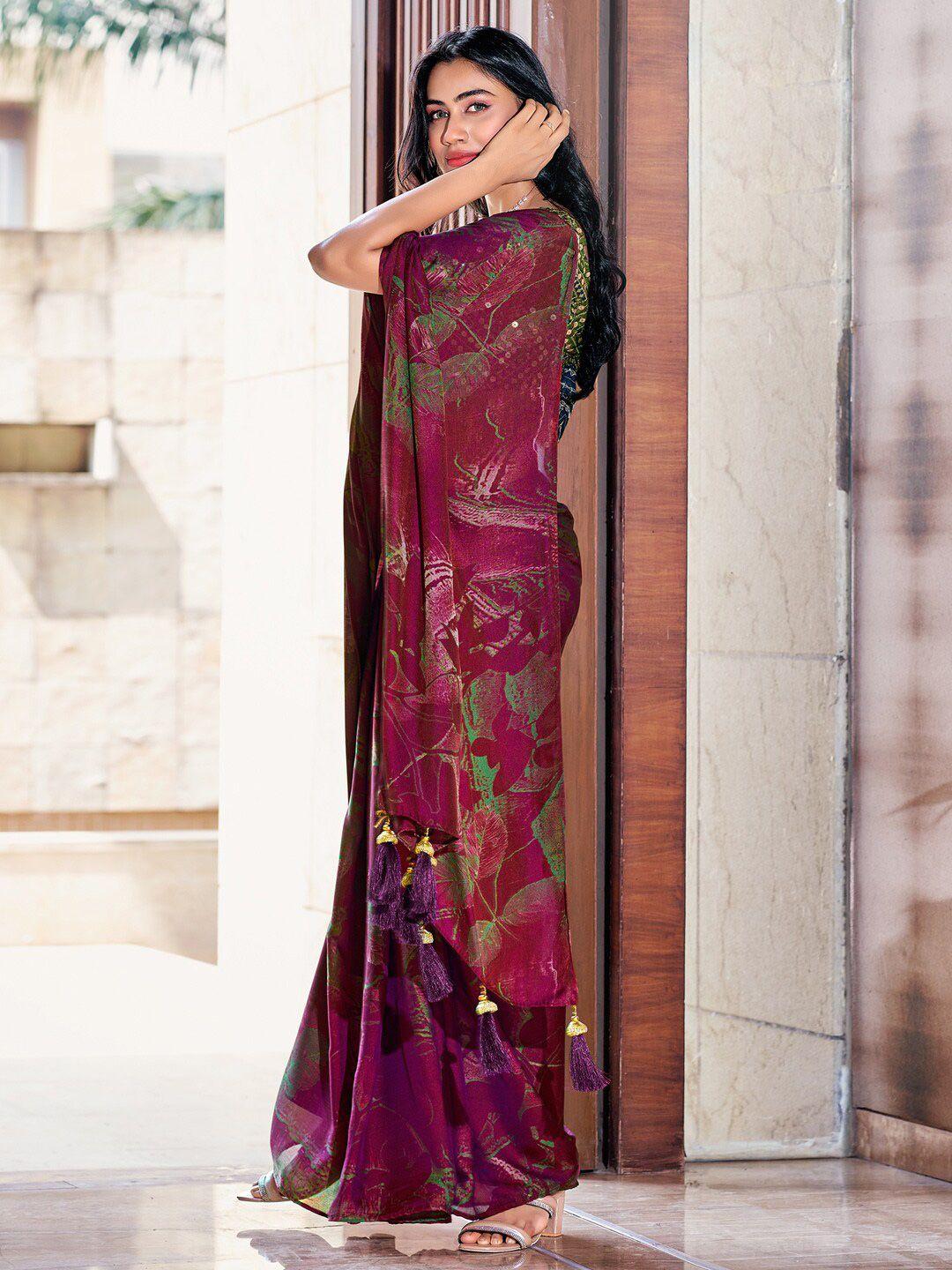 anouk abstract printed saree