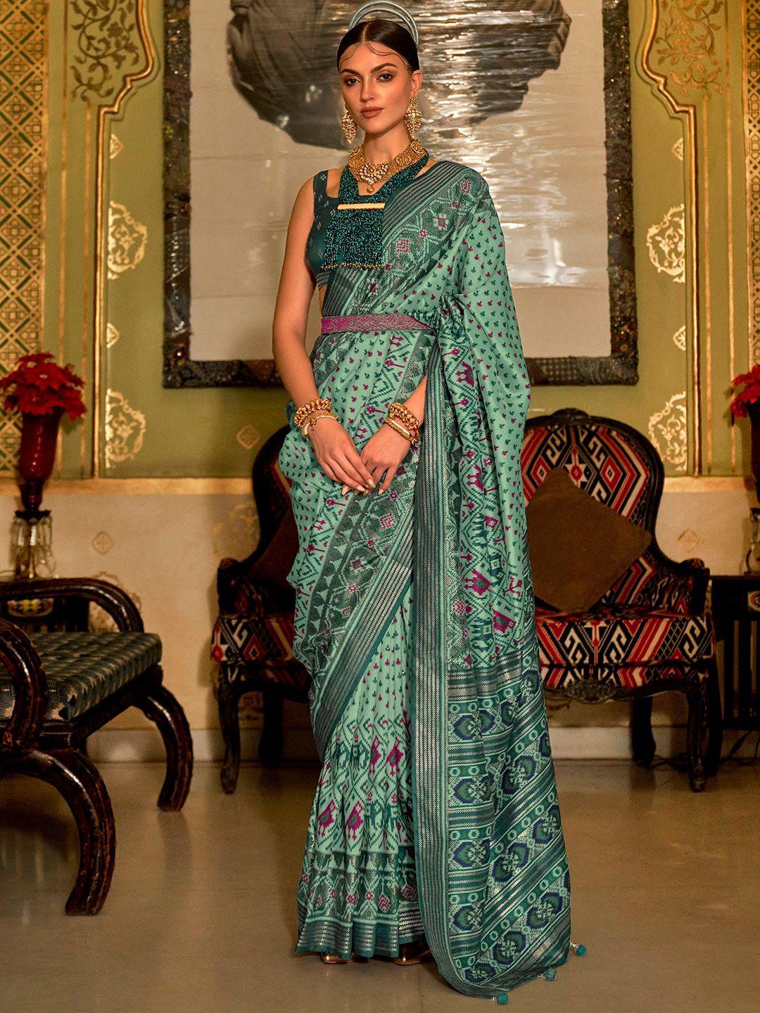 anouk ethnic motif woven design patola saree