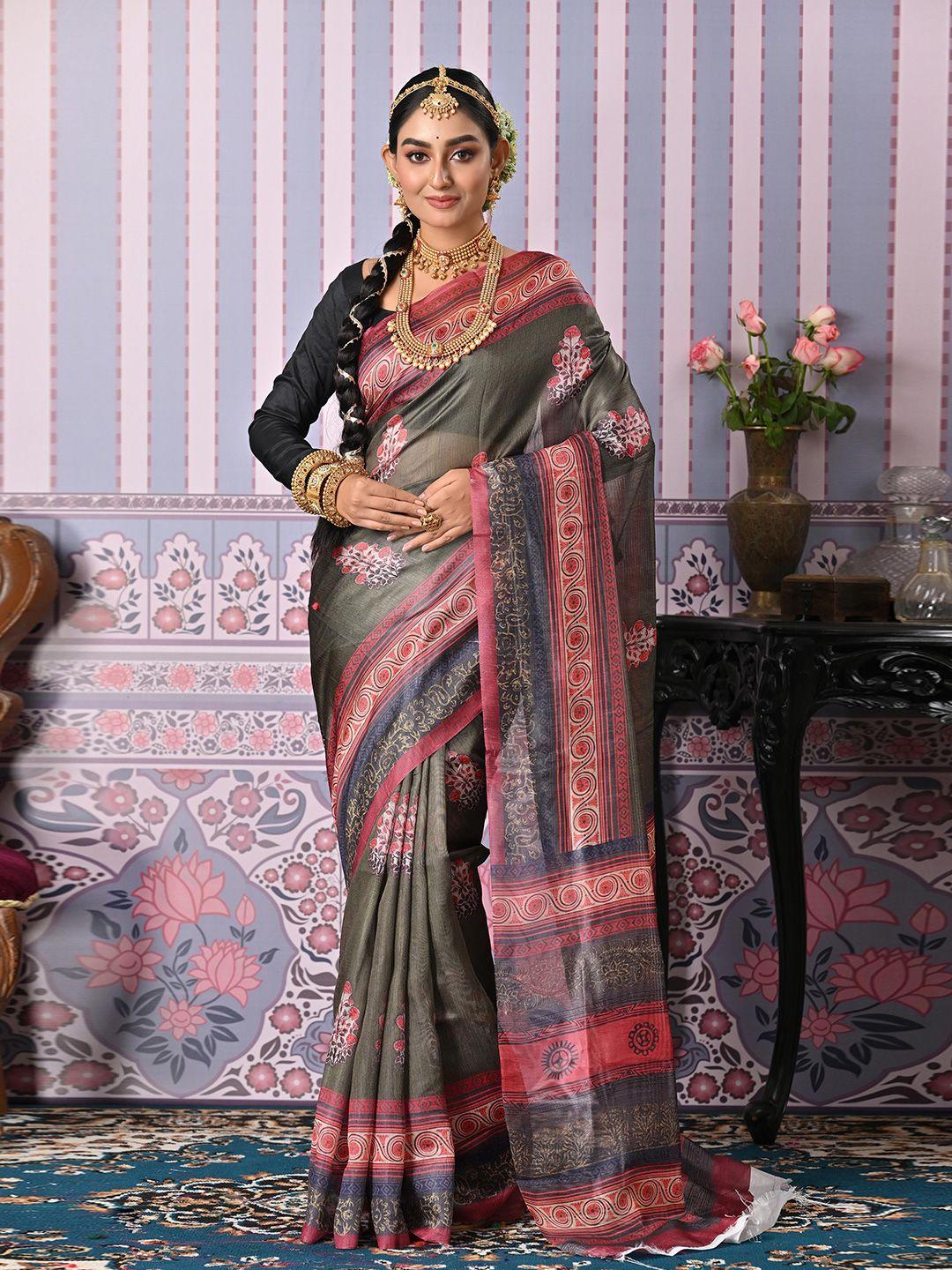 anouk ethnic motifs khadi saree