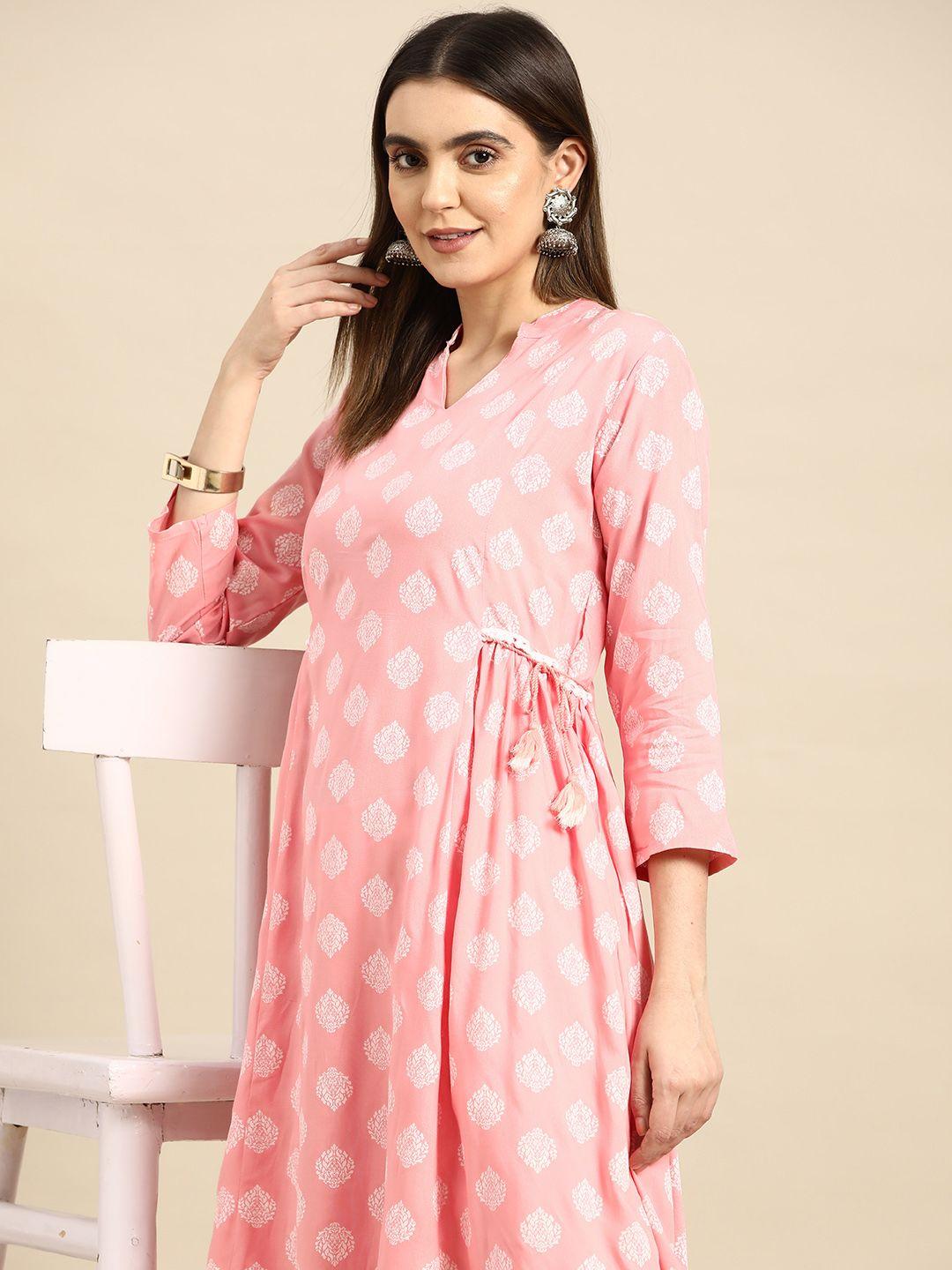 anouk ethnic motifs printed anarkali kurta