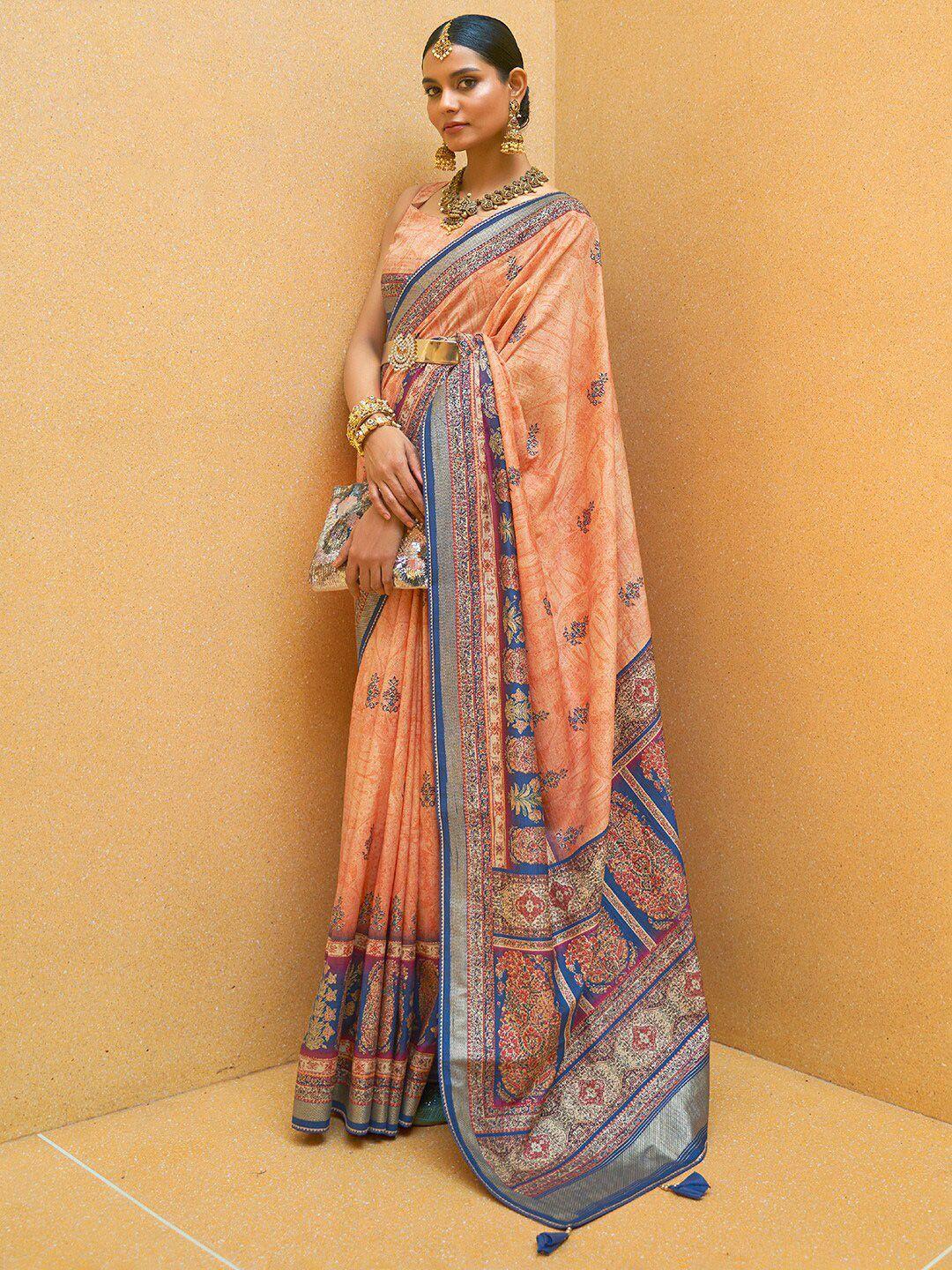 anouk ethnic motifs printed bagh saree