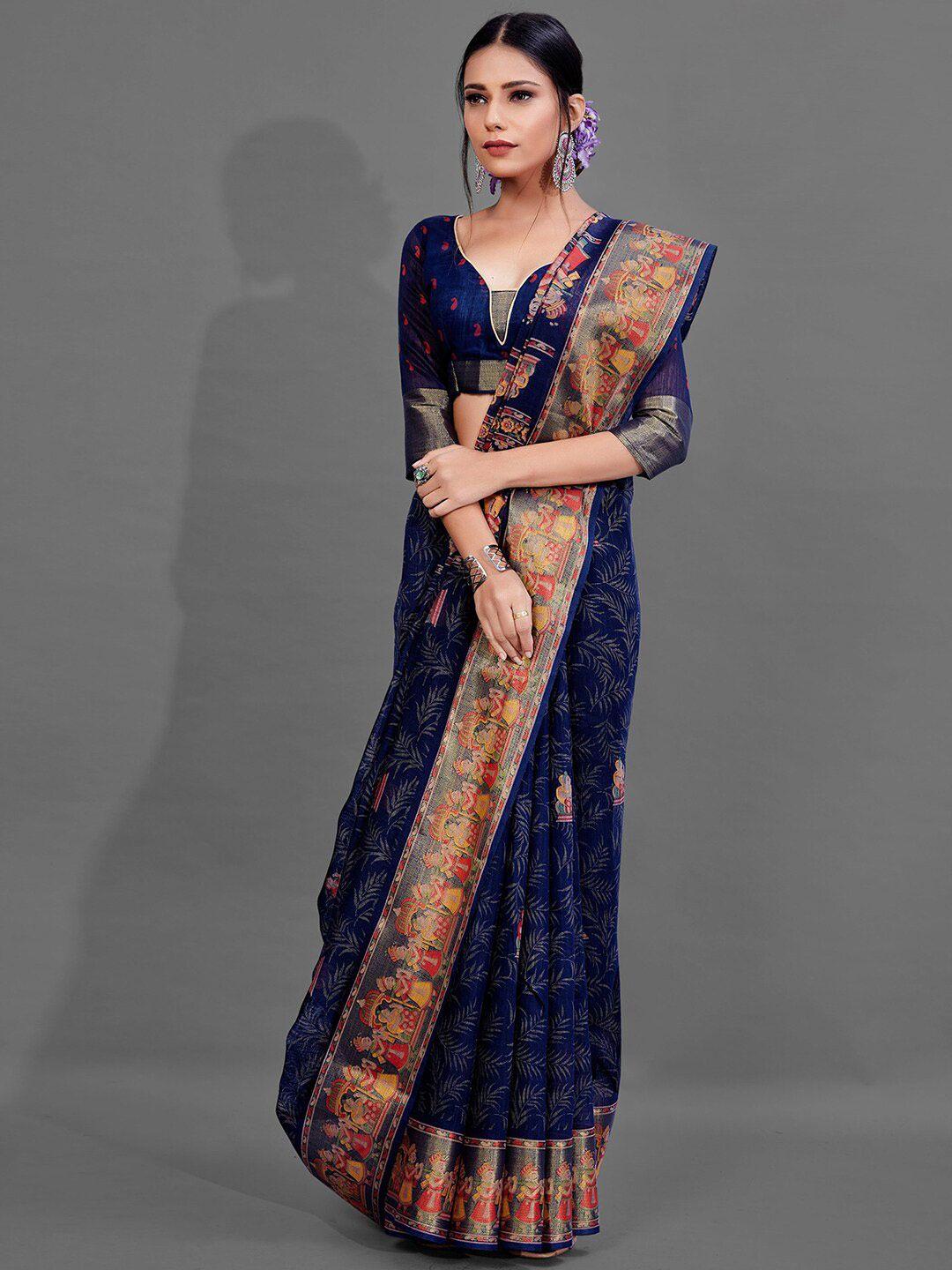 anouk ethnic motifs printed bagh saree