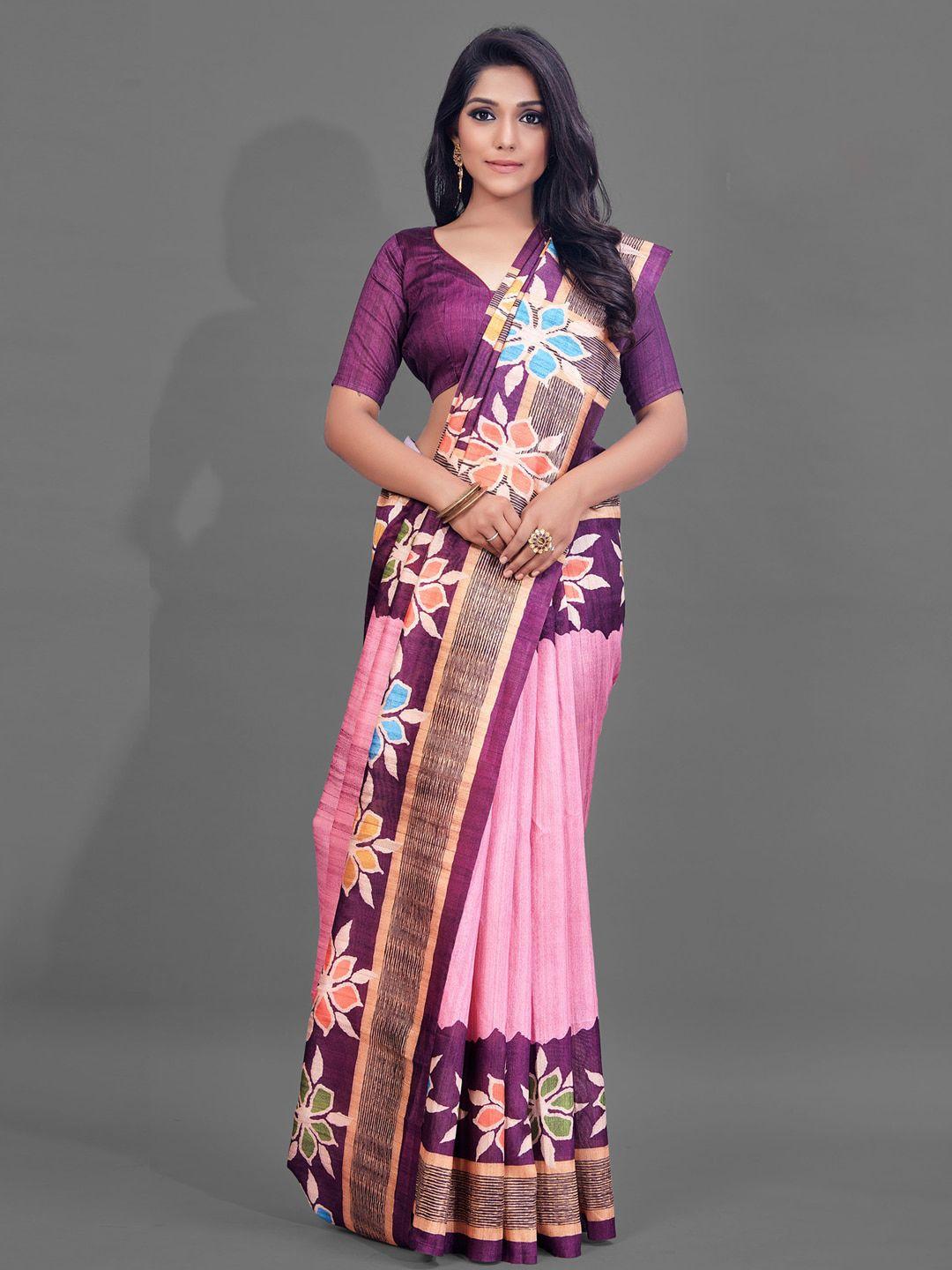 anouk ethnic motifs printed baluchari saree