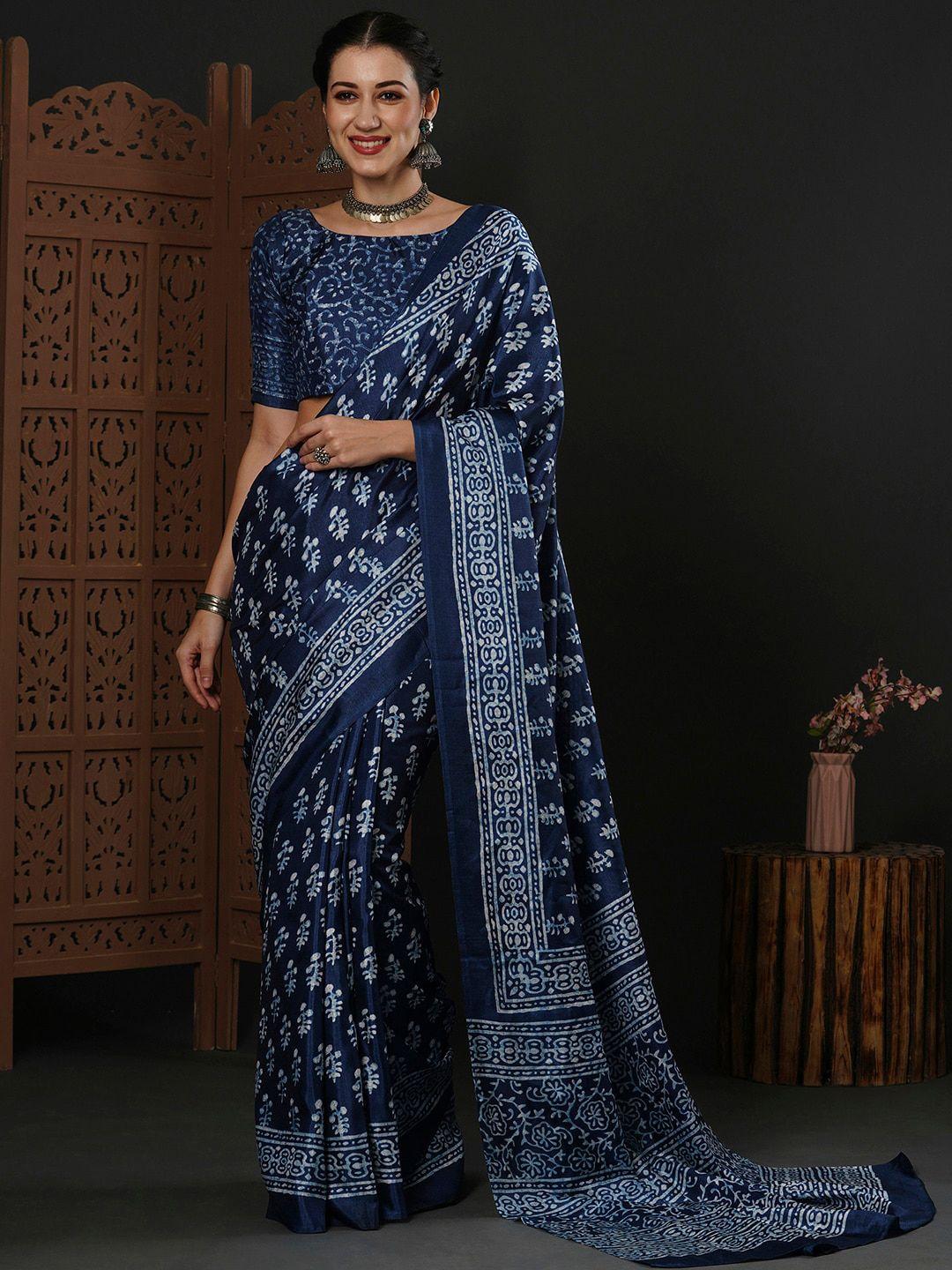 anouk ethnic motifs printed dabu saree