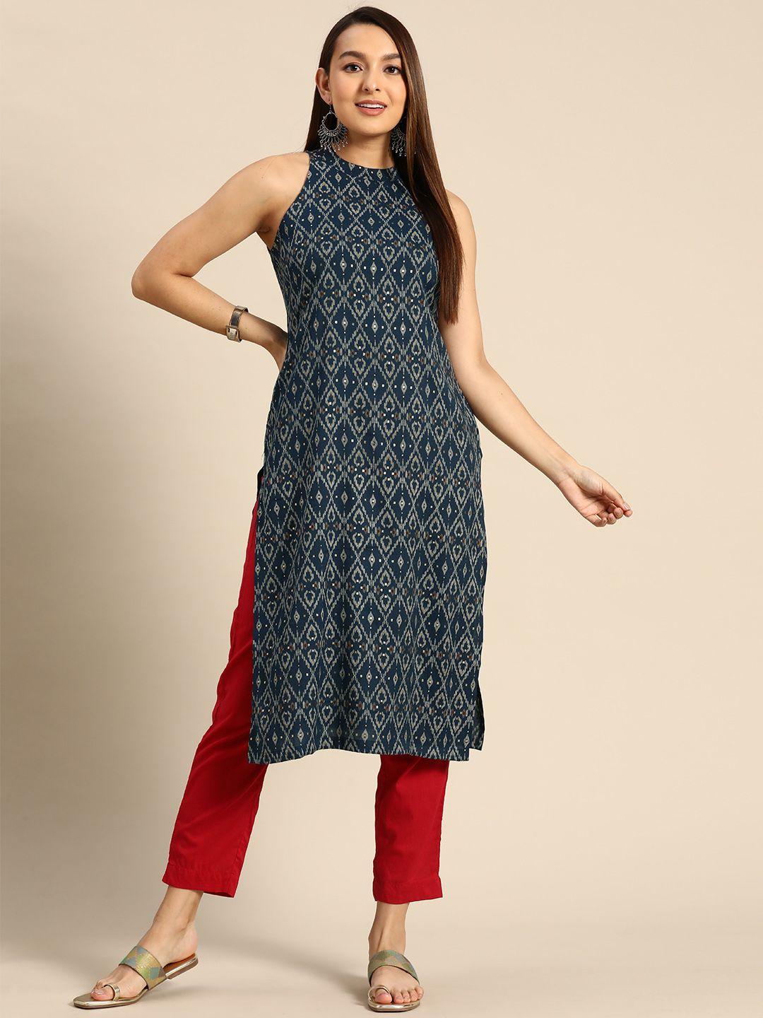 anouk ethnic motifs printed kurta