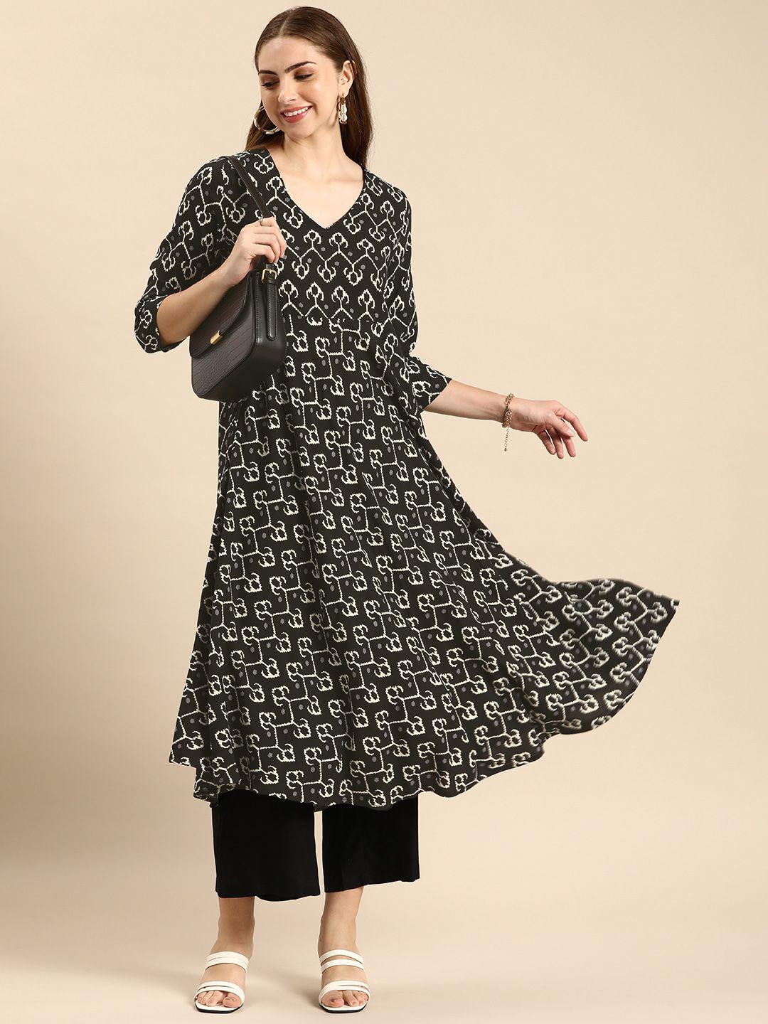 anouk ethnic motifs printed kurta