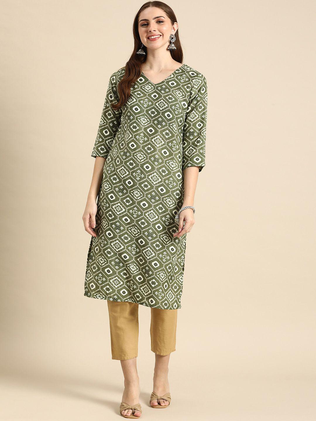 anouk ethnic motifs printed kurta