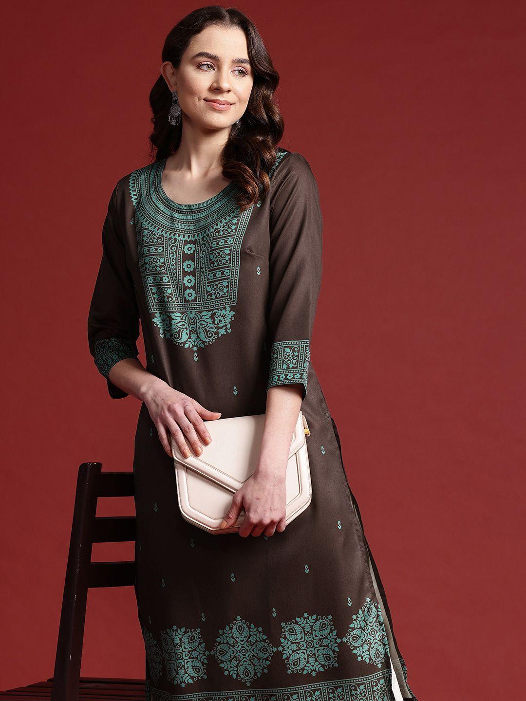 anouk ethnic motifs printed kurta