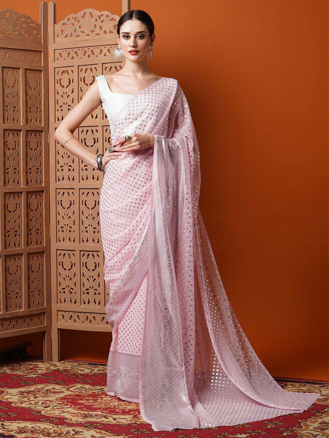 anouk ethnic motifs printed pure georgette saree