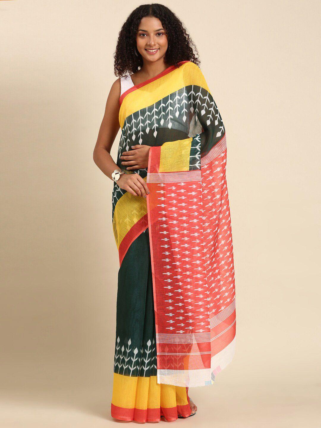 anouk ethnic motifs printed saree