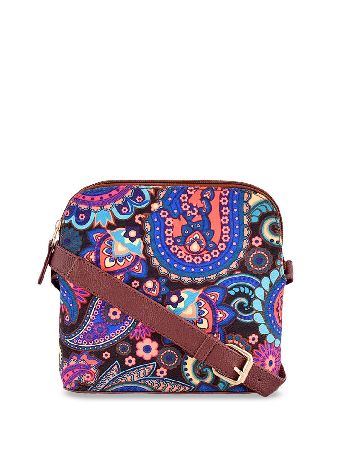 anouk ethnic motifs printed structured sling bag